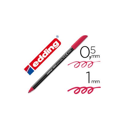 Rotulador edding 1200 teja/carmin 019