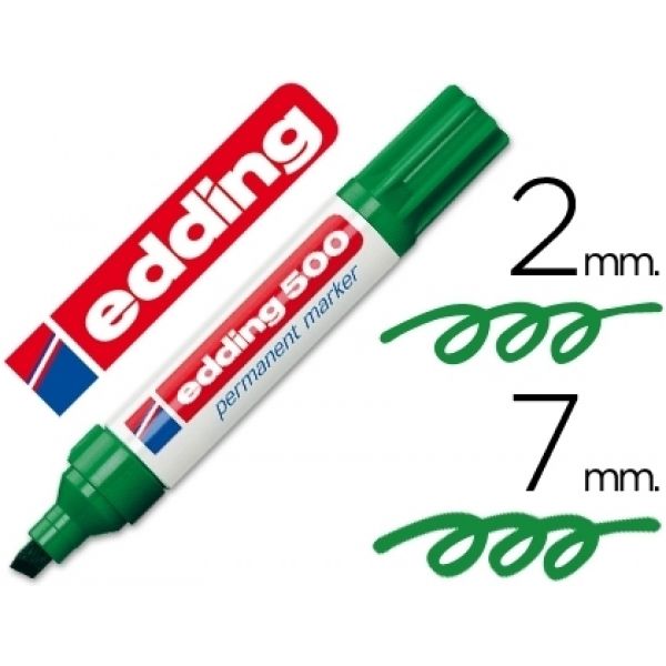 Permanent marker edding 500 verde