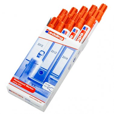 Marcadores edding 3000 naranja C/10u.