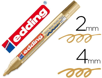 Marcador edding 750 oro 2-4mm