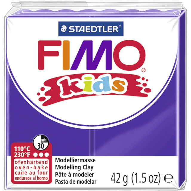 Pasta modelar fimo Kids morado 42grs. Staedtler