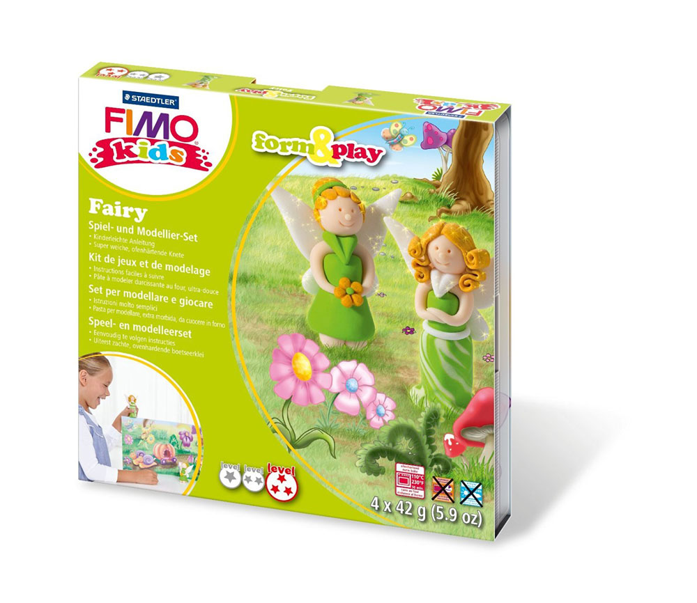 Pasta moldear fimo kids fairy 4und. Surt 42 gr Staedtler