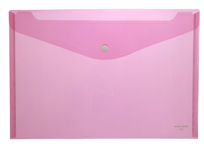 Sobre polipropileno con botón A4 Rojo Databank