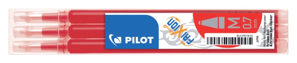 3 recambio Frixion borrable rojo