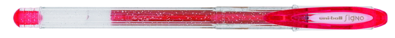 Bolígrafo uni-ball signo sparkling purpurina rojo