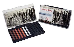 Carre conté cuadros surtido esbozo 12 colores