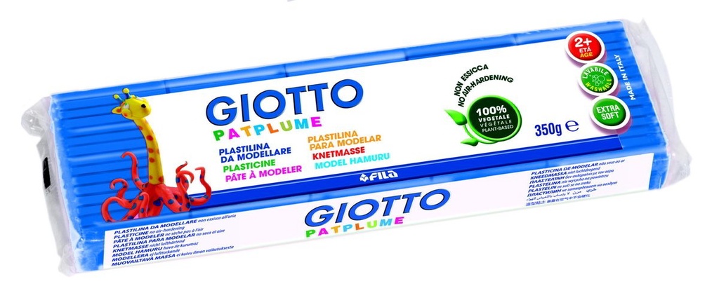 Plastilina patplume azul claro 350grs. Giotto