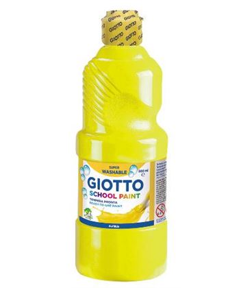 Giotto tempera lavable amarillo 500ml