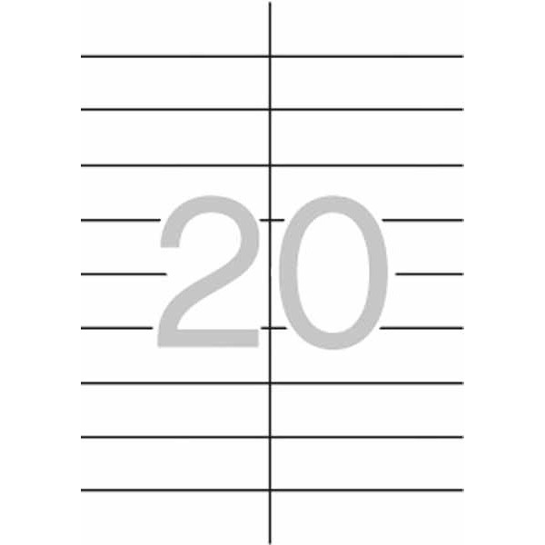 Etiquetas adhesivas Apli 21x74,6