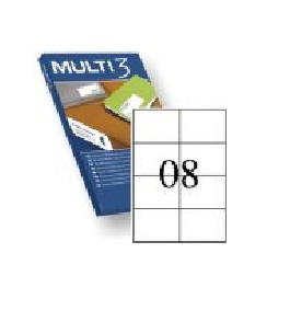 Etiquetas Multi3 105x74 500 hojas A4