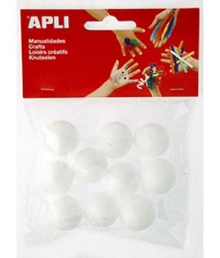 B. 10 bolas porexpan 25mm