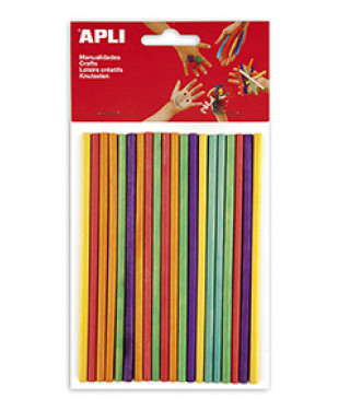 Palo redondo madera 150x5mm 25u. Apli