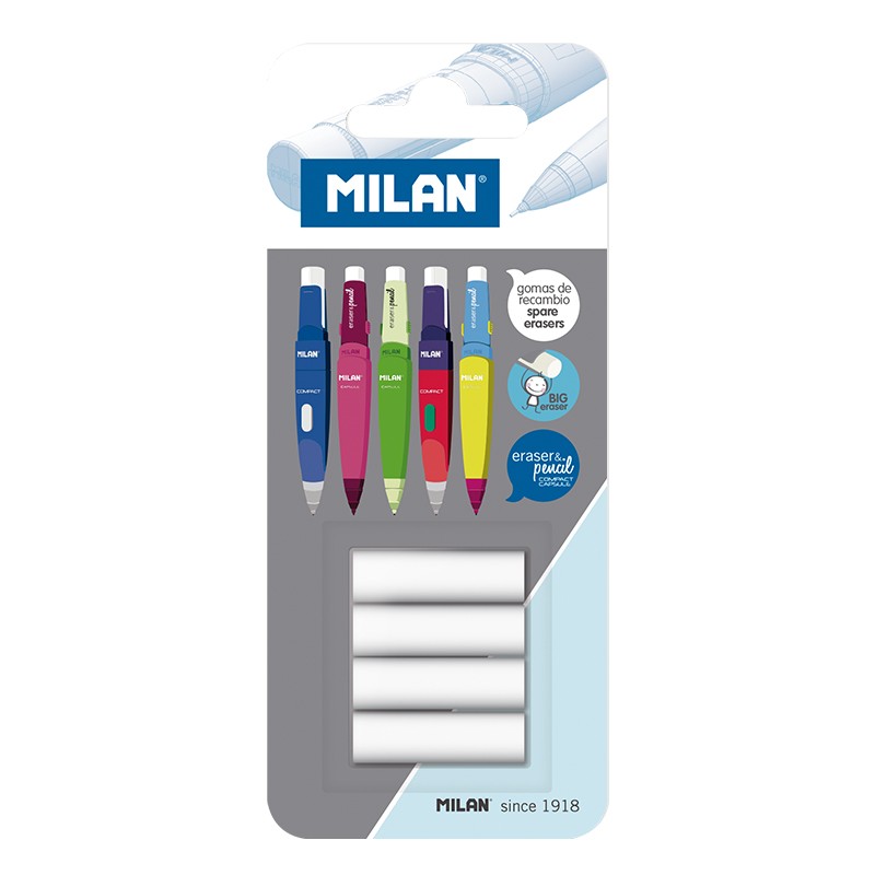 Gomas de recambio Milan Paq.4