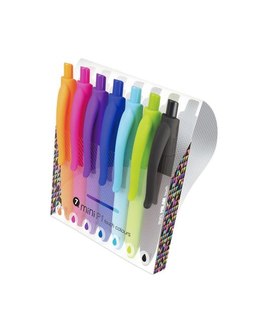 Blíster 7 bolígrafo retractil p1 touch