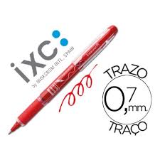 Bolígrafo roller tinta con griop rojo 0,7