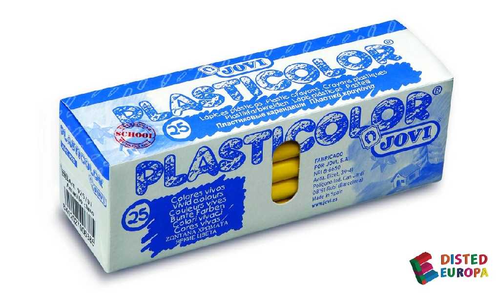 Plasticolor ceras duras azul claro c/25und. Jovi