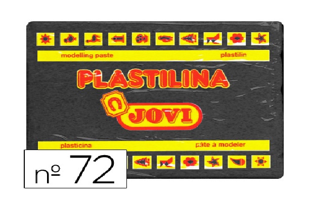 Plastilina negra 350grs. Jovi