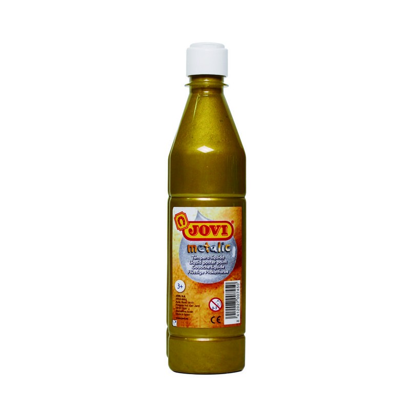 Tempera liquida metalizada oro 500ml. Jovi