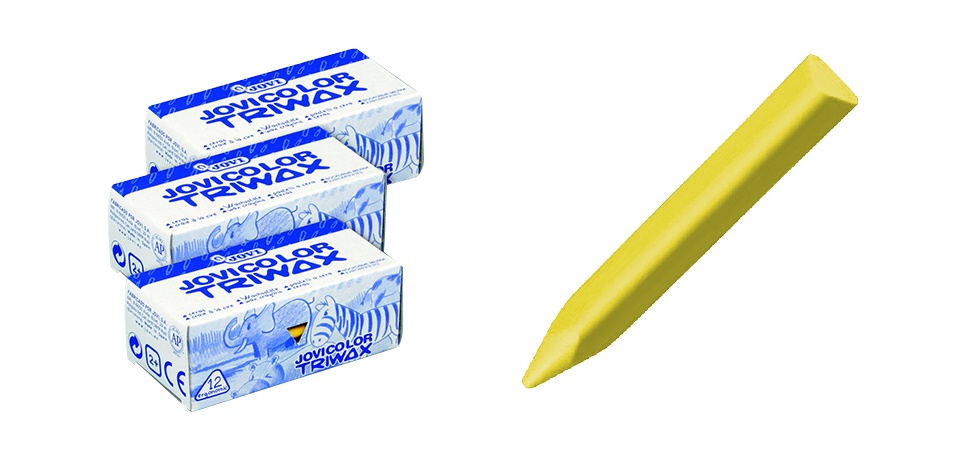 CAJACeras triwax amarillo claro 12u