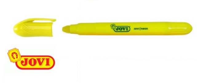 Marcador fluorescente neón amarillo Jovi
