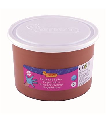 Pintura dedos marrón jovi