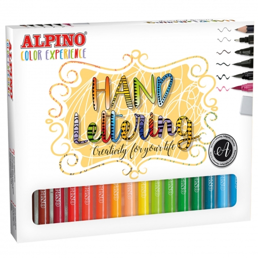 Set hand letering alpino color experience