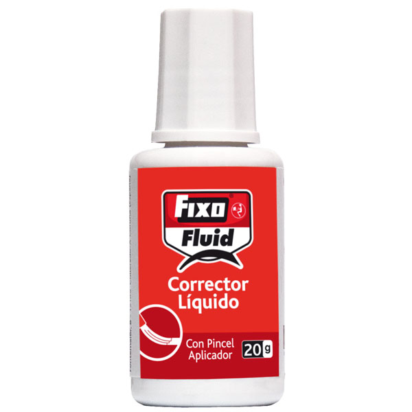 Corrector líquidos con pincel 20g Fixo fluid