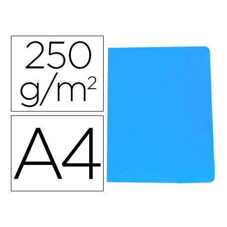 Subcarpetas A4 azul claro 180grs. Paquete.50u