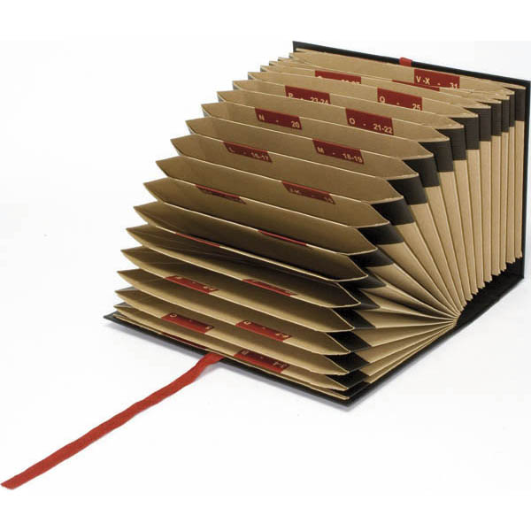 Carpeta acordeón cuarto negro