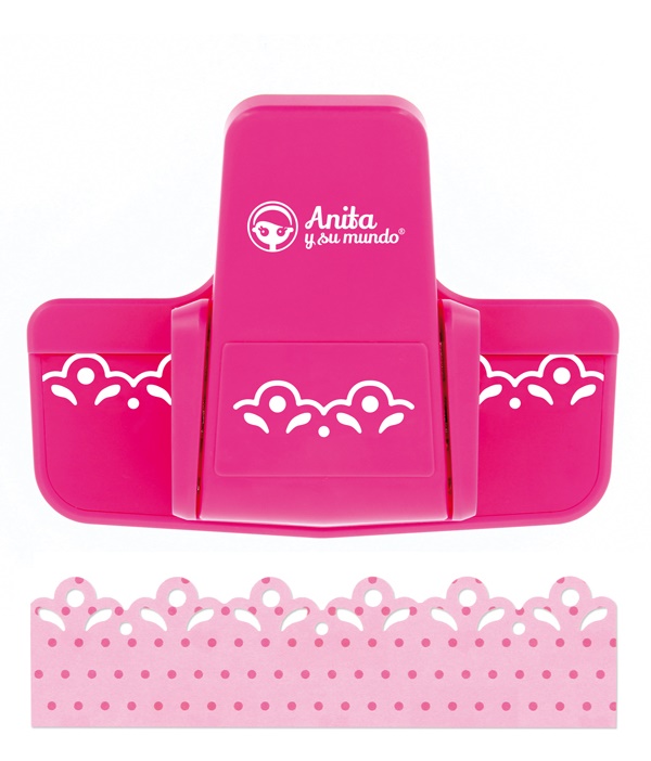 Troqueladora bordes blonda flúor