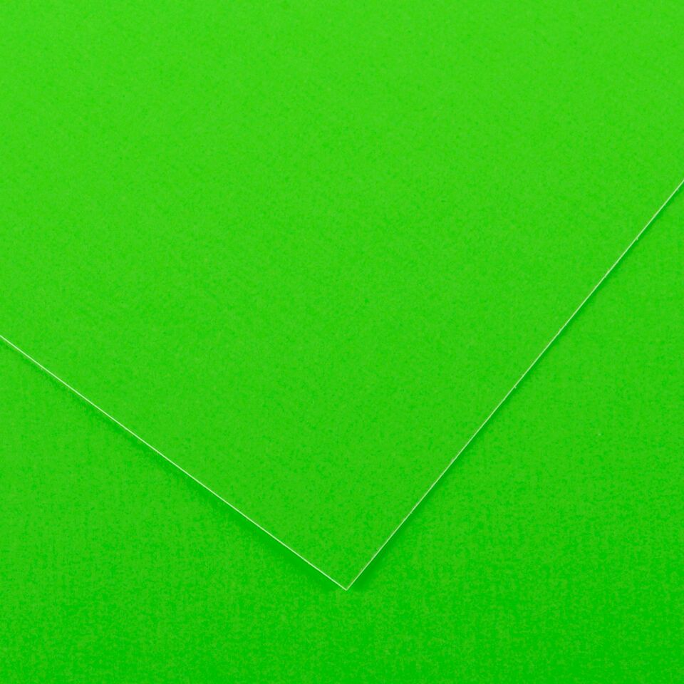 Cartulina Canson verde flúor 44 250g Paquete. 25u.