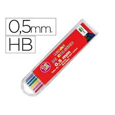 MINAS COLORES 0,5mm y 0,7mm HB