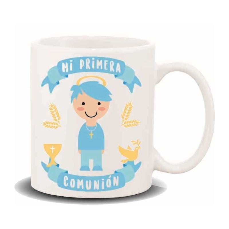 Taza "mi primera comunión" chico