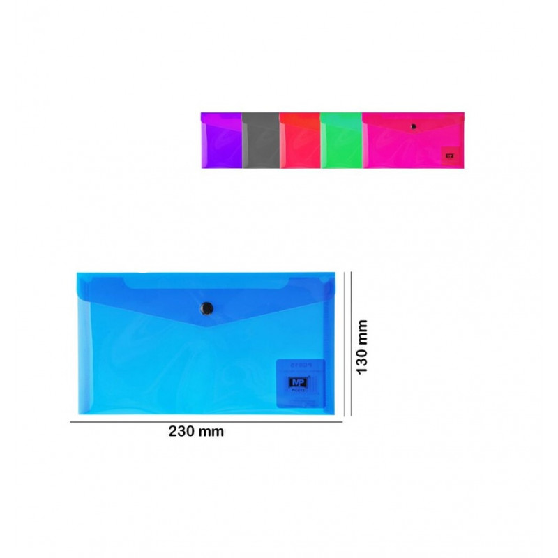 Carpeta sobre con boton colores transparentearentes