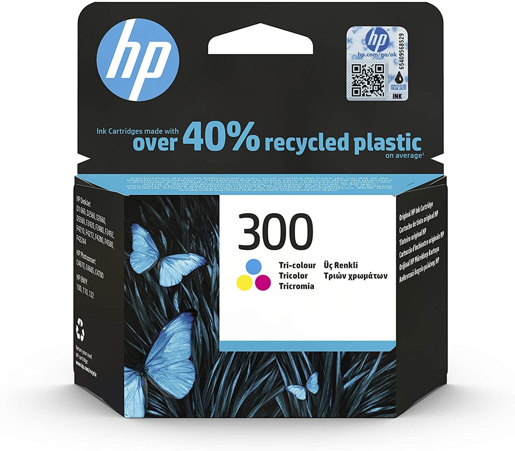 Cartucho tinta original hp 300 tricolor
