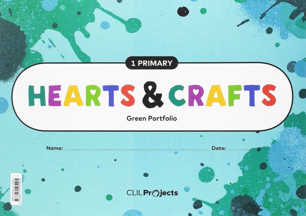 Hearts & Crafts green ntb 1prim.  ed18