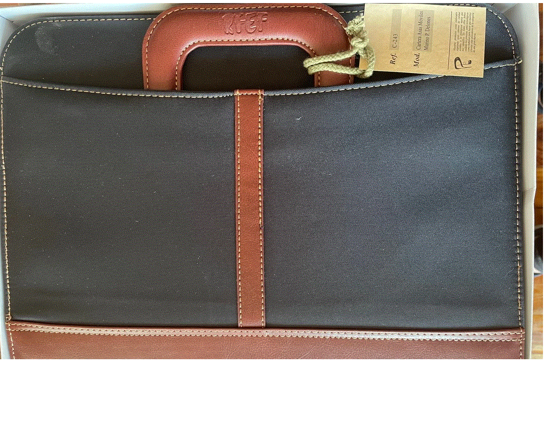 Cartera pierre delone marrón cremallera+asas movil