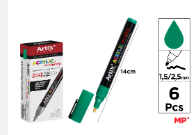 Rotulador acrílico 1.5/2.5 mm Artix