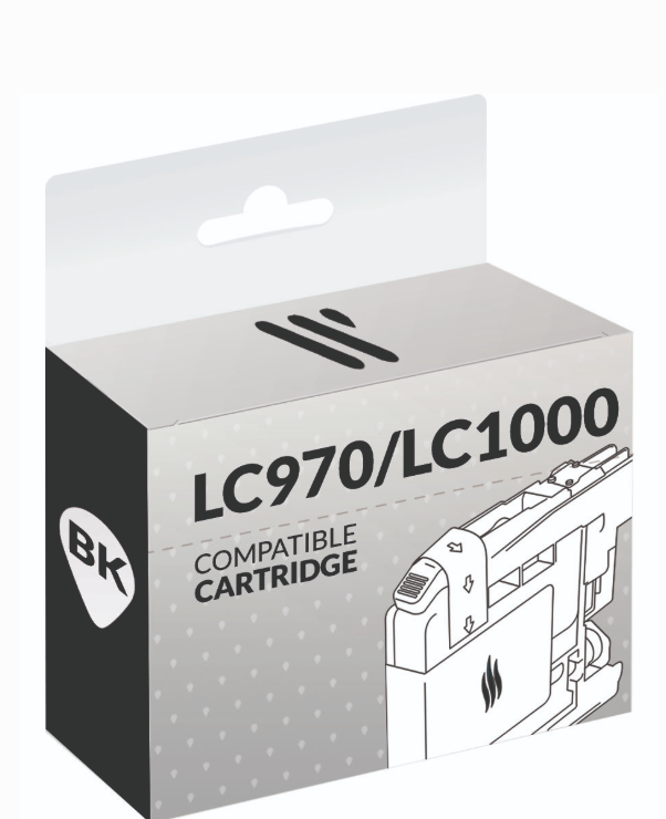 Cartucho tinta compatible Brother lc1000 negro