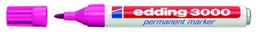 Rotulador edding 3000 rosa permanente
