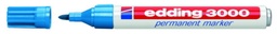 Rotulador edding 3000 azul claro permanente