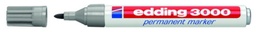 Rotulador edding 3000 gris permanente
