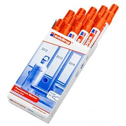 Marcadores edding 3000 naranja C/10u.