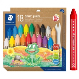 [224C18] Cera Staedtler noris junior 18 colores