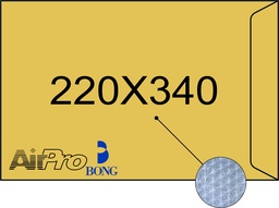 [B6] C/100u. Bolsa kraft 220x340 acolchada burbujas