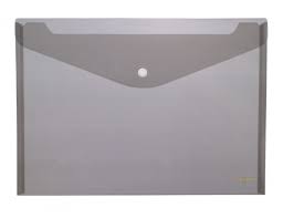 [105 FUME] Sobre polipropileno con botón A4 Negro Databank