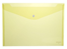 [105 AMARILLO] Sobre polipropileno con botón A4 Amarillo Databank