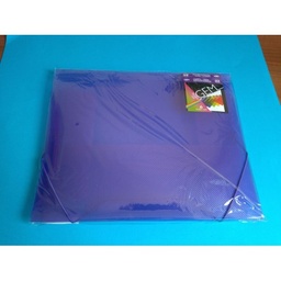 [9F430257-6] Carpeta c/ gomas y 3 solapas PP. Lila