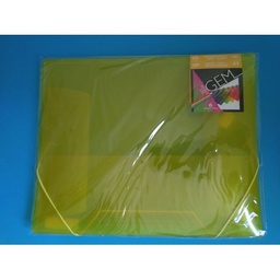 [9F430257-1] Carpeta c/ gomas y 3 solapas PP. Amarillo