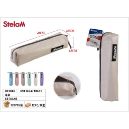 Porta todo 1 cremallera colores pastel